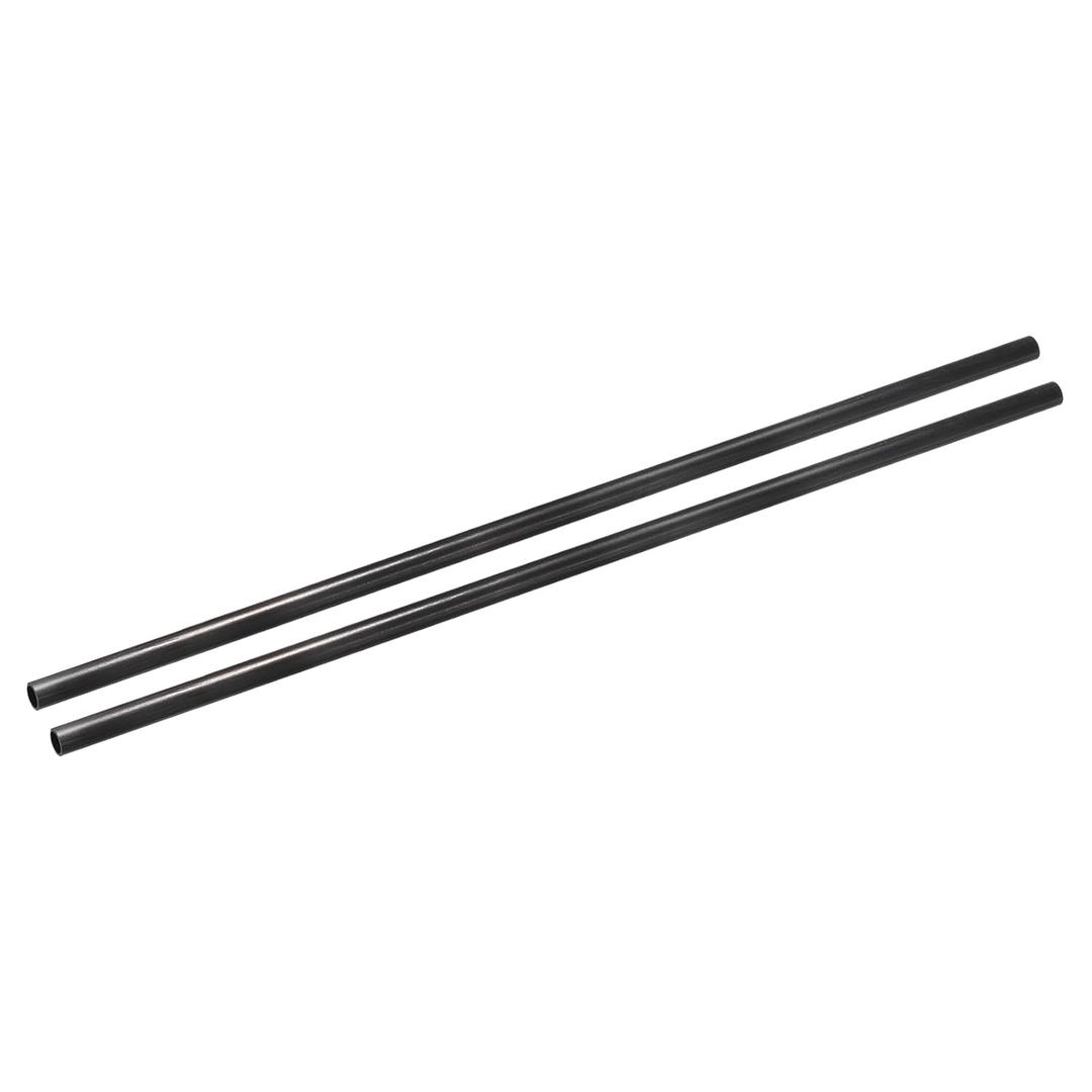 uxcell 2Pcs Carbon Fiber Tube 6 x 8 x 500mm Pultruded Carbon Fiber Tubing for RC Airplane Kite Wing Tube Quadcopter Arm