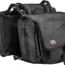 KEMIMOTO Motorcycle Saddlebags, 40L(20Lx2) Large Capacity Detachable Side Saddle Bags Motorcycle Panniers Bags with Protective Cover Universal Luggage Bag, Black