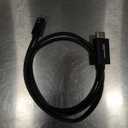 Amazon Basics Premium Aluminum USB-C (Source) to HDMI (Display) Cable Adapter (Thunderbolt 3 Compatible) 4K@60Hz, 3-Foot, Black