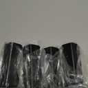 4 Pcs Adjustable Deck Post Anchor Brackets Kit - Fit 1.5x1.5, 2x2, 2x4, 4x4 Posts - Heavy Duty Half Column Black Support Base for Wood Fence Pergola Railing