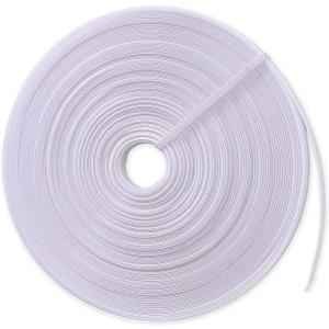 Boning for Sewing, Corset Boning Sew-Through Low Density Plastic Boning for Sewing Corset 25 Yards Boning for Wedding Dress, Bridal Gowns, Evening Gowns, Hats Sewing Crafts - White, 6mm