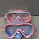 COOLOO 2 Packs Kids Goggles with Nose Cover, 180 Wide View Swimming Goggles for Kids 4-16, No More Hair Snags Anti-Fog No-Leak Snorkel Mask for Boys Girls Youth