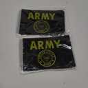 2 Pack US Army Gold Crest Mini Flag Banner String - Small Miniature Military Hanging Banners Flags for Veterans Day,Memorial Day, US Fourth of July Decorations, 60 Feet 40 Flags