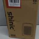 shinic Space Heater for Indoor Use, 1500W/750W/ECO Ceramic Space Heater, 1s Fast Heat, Overheat and Tipover Protection, Portable Electric Heater, Safe and Quiet Office Small Room Desk Heater, Black