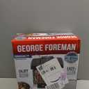 George Foreman Fully Submersible Grill, NEW Dishwasher Safe, Wash the Entire Grill, Easy-to-Clean Nonstick, Black/Grey (4-Serving)