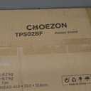 23.6-in Printer Stand with Storage, 3-Tier Printer Table for Home Office, Printer Cart Under Desk Storage, Suitable for Study, Kitchen, Living Room, Rustic Brown and Black TPS02BF