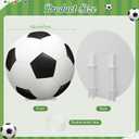 Capoda 3.9 ft Large Soccer Party Signs Decoration Sports Cardboard Cutout Stand up Backdrop for Soccer Birthday Decor Balls Photo Viewing Events Game Day Celebrations Supplies
