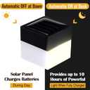Hicarer 12 Pack Solar Fence Post Cap Lights 2in x 2in Solar Post Cap Fence Lights for Garden, Gazebos, Street Wall(Warm Yellow)