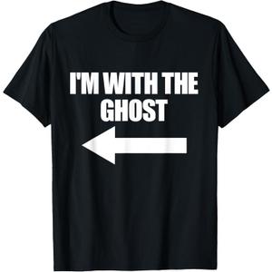 I'm with The Ghost Halloween Matching Ghost Costume T-Shirt, M
