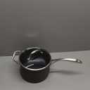 Tramontina OnyxPro Hard Anodized Non Stick 4-Quart Large Sauce Pan with Glass Lid, Oven Safe