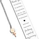 10 x Thank You Bookmark Coworker Retirement Gift for Book Lover Gifts Women, Book Accessories Bookish Gift for Teacher Women, Appreciation Bookmark Gift for Bosses Coworker Mentor Secretary Gifts for Women