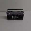QFX J-220BT Purple Boombox MP3 Conversion from Radio to Cassette with 4-Band (AM, FM, SW1, SW2) Radio with Bluetooth, Dual 3 Speakers, Built-in Microphone, Recorder, and a 3-Band Equalizer