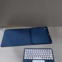 Harvopu Compatible for iPad 11th 10th Generation Case with Keyboard, Folio Cover with Pencil Holder, Multi-Touch Trackpad, 7 Color Backlit, Detachable Keyboard for iPad (A16) 11th/10th Gen (Navy Blue)
