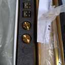 CKB Frameless Sliding Bathtub Shower Doors, 57 1/ 2-60 IN. W Adjustable x 60 IN. H, 5/ 16 inch(8mm) Tempered Safety Glass Thickness, Reversible for Left or Right, Gold Finish Hardware Kit, Tampa