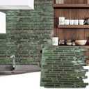 Art3d 10-Sheet Peel and Stick Backsplash Tile for Kitchen - 1212 Stick on Wall Tile for Kitchen Bathroom Countertop Living Room, Green