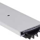 Door Seal Strip Bottom - Door Sweeps for Bottom of Door Exterior - Neoprene Bottom Door Seal, Draft Stopper - Aluminum, 48 Inches Long