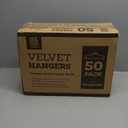 Zober Premium Quality Space Saving Luxurious Velvet Hangers Strong and Durable Hold Up to 10 Lbs - 360 Degree Chrome Swivel Hook - Ultra Thin Non Slip Suit Hangers, Royal Red/Burgundy - 50 Pack