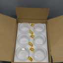 AVLA 6 Pack Glass Coffee Mugs, 16 OZ Unique Vertical Stripes Coffee Cup, Clear Large Tea Glasses with Handle, Vintage Transparent Glassware for Hot/Cold Beverages, Cappuccino, Latte, Espresso, Juice