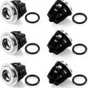 6 Pcs Pressure Washer Pump Check Valve Kit 1 K01 Replacement Valve Washer Bulk Rubber Inter Compatible with General Pump T1011 Ts1011 Ts1511 Ts2021 Ts2011 Ts1021 20 mm Series Pumps Tool