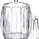 Amazing Abby - Icelyn - 3-Quart Plastic Double-Wall Ice Bucket with Lid and Tong, Insulated Bucket for Indoors and Outdoors, Good for Kitchen, Bar, and Restaurant, Perfect for Home and Commercial Use