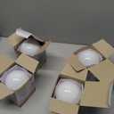 Satco S3671 Light Bulb (Pack of 4), Gloss White Finish, 40W, 120V, G30, E26 Medium Base, 2700K, Dimmable, 300 Lumens, 5.13" MOL, 3.75" MOD, 2500 Rated Life Hours