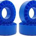 DJCRAWLER Ultra Soft Blue Silicone Rubber Liner for 66-70 * 24-27 mm 1.0 Tires (Blue)