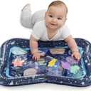 The Peanutshell Tummy Time Water Play Mat for Babies, Girls or Boys - High Contrast Sensory Developmental Toy, Infant Baby Floor Toys Games, Baby Essentials Must Haves - Space