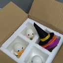 Halloween Decorations Indoor,3Pcs Cute Spooky Ceramic Ghost Halloween Decorations,Ghost Figurines with Hats - Adorable Tabletop Decor for Mantel,Party, Home, Porch Decor