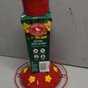 Perky-Pet 209B-1SR Glass Hummingbird Feeders for Outdoors Hanging - 30 oz - Ant & Bee Guarded Red Bird Feeder