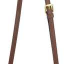 Allzedream Leather Purse Strap Replacement Crossbody Handbag Long Adjustable (Dark Brown)