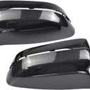 AJHLJ Carbon Fiber Rearview Mirror Cover Side Mirror Caps for BMW 3 4 5 7 8 Series G20 G21 G22 G23 G26 G30 G31 G11 G12 G14 G15 G16 2017-2021 (Carbon Fiber)