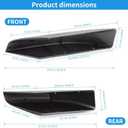Car Roof Rack End Caps Fit for Toyota 4Runner 4WD N210 2003 2004 2005 2006 2007 2008 2009 Roof Rack Accessories Roof Rail End Cover Roof Luggage Rail Rack Protection Cover Shell Trim 1 Pc Black