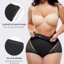SHAPELLX Shapewear Tummy Control Panties for Women Underwear High Waisted Faja Body Shaper Stomach shapewear (Black, L)