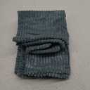 MIULEE Dusty Blue Corduroy Pillow Covers Pack of 2 Boho Decorative Spliced Throw Pillow Covers Soft Solid Couch Pillowcases Cross Patchwork Textured Cushion Covers for Living Room Bed Sofa 20x20 inch