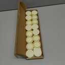 MECCANIXITY 32PCS 35mm(1 3/8") Beige Plastic Hole Plugs, Flush Type Panel Hole Plugs Insert End Caps for Locking Hole Tubes Furniture Cabinet