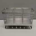 Utensil Holder, Upgrade Stainless Steel Utensil Drying Rack with Automatic Drain Tray for Kitchen Counter, Silverware Cutlery Organizer for Spoons, Forks, Knifes, Chopsticks (Silver)