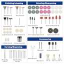 WORKPRO 476PCS Rotary Tool Accessories Kit, Rotary Tool Bits for Easy Cutting, Sanding, Grinding, Carving, Polishing, Drilling and Engraving