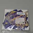 CC HOME 36Pcs Blue Happy Birthday Photo Booth Props, Glitter Birthday Party Decorations, Letter Print Card Material, Perfect for Forever Young Cheers Party Time