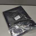 youleyar Solid Sheer Rod Pocket Curtain Voile Draperies 2 Panels White Beige Black Grey Coffee 60 Inch Width 96 Inch Long 1 Pair for Kitchen Bedroom Children Living Room Yard(Black,60W96L)