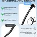 Bike Shock Pump, High Pressure 300 PSI Max Shock Pump for Mountain Bike, Bike Suspension Pump for Fork, Rear Shock with Gauge, Schrader Valve