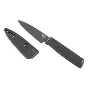 Colori Non-Stick Straight Paring Knife with Safety Sheath, 8 inch Green
