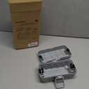 Hrensaw Small Weatherproof Electrical Connection Box(Inner 5.5 x 3 x 2.2inch),Outdoor Electrical Box,Waterproof Extension Cord Covers for Plug, Extension Cables, Holiday Lights,Grey