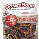 DreamBone Grill Masters T-Bones Rawhide-Free Dog Treats, 8 Count (EXP 02/12/27)