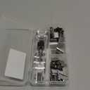 Handheld Paper Clam Clip Dispenser, Portable Fast Paper Clipper with 50 Reusable Silver Metal Clips for Desktop Document Office/School/Home.