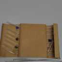 Honeydak 12 Pcs Glass Straws with Design Reusable Cute Fruit Drinking Straws 7.9in x 8mm Colorful Party Favors Decorations with 2 Cleaning Brushes