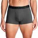Under Armour Men's 3-Pack Performance Cotton Boxer Brief, 3" Inseam, All-Day Comfort & Ultra-Soft, Size L