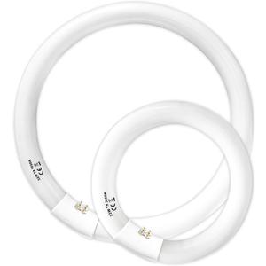 FC8T9/WW 22 Watt and FC12T9/WW 32 Watt Set, 8 inch T9 22W Circular Light Bulbs Warm White, 12'' 32W Circline Fluorescent Bulb CRI 80, Soft White 3000K G10q