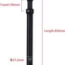 Safort 27.2/30.4/30.9/31.6mm Dropper Post & Suspension Seatpost, Dual-Function Seatpost