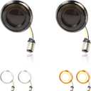1157 Front LED Turn Signals 2 Inch Bullet Switchback Running Lights Compatible with Harley Breakout Touring Road King Road Glide Dyna Softail Sportster 1200 883 Forty Eight