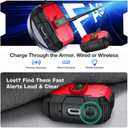 for AirPods Pro 2 Case Cover [Safety Lock] [Magnetic One-Click Open] [Military Shockproof Armor] Double Rugged Outdoor Wireless Charging Case for AirPods Pro 2nd Generation with Keychain, Red
